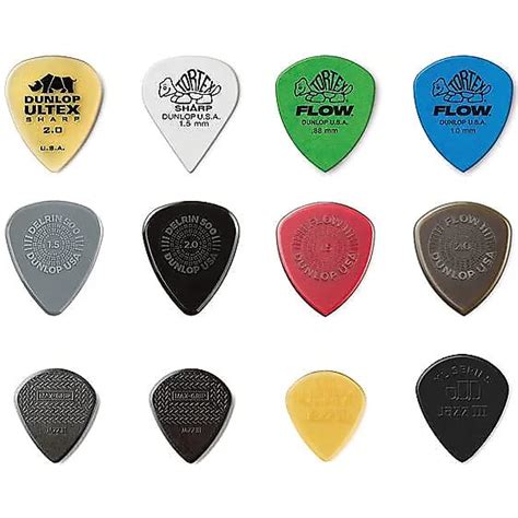 Dunlop Pvp1118 Shred Guitar Pick Variety Pack 12 Pack Reverb