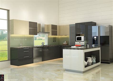 Modular Kitchen With Island Homify Kitchen Room Design Modern