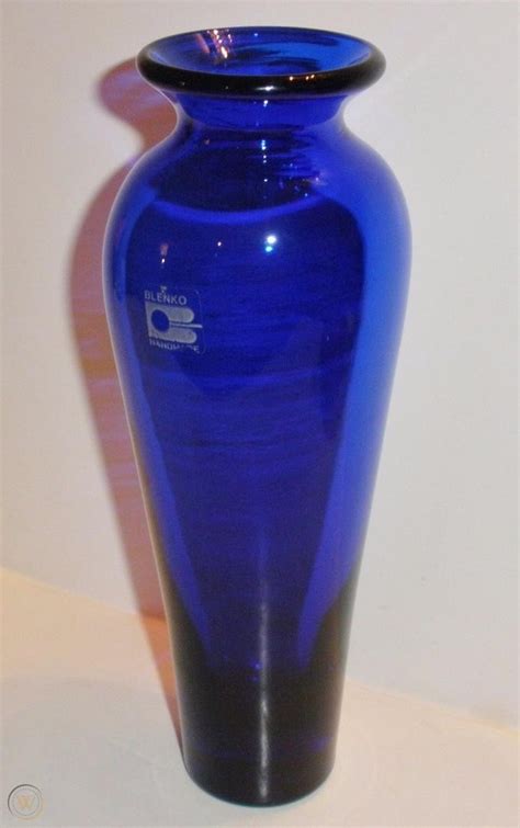 Blenko Vase Cobalt Blue 1756504105