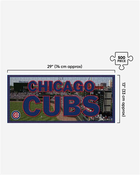 Chicago Cubs Wrigley Field 500 Piece Stadiumscape Jigsaw Puzzle Pzlz Foco