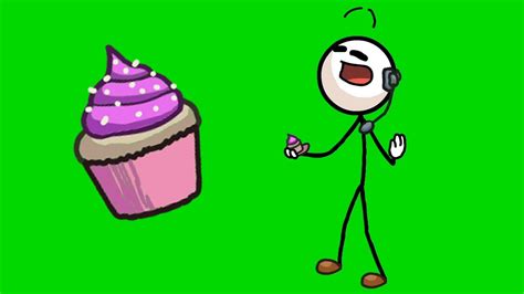 Henry Stickmin Eats A Cupcake Greenscreen Youtube