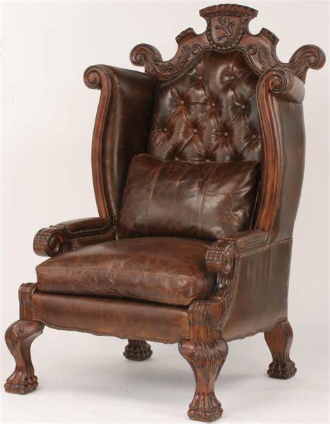 These high back upholstered chairs are trendy and can fit into every decoration style. Large high back king of the castle chair