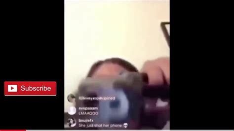 Young Girl Shoots Her Phone On Instagram Live 🤦🏾‍♂️ Curbyourgunchallange Rww Youtube
