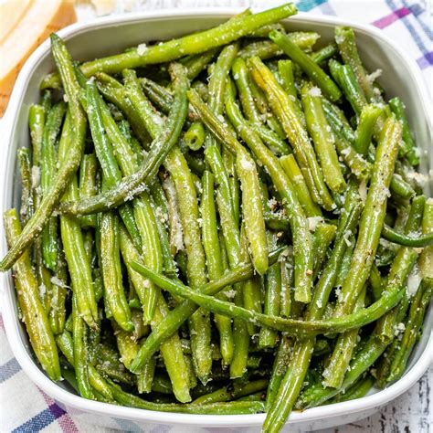Parmesan Roasted Green Beans For A Super Yummy Side Dish Clean Eating