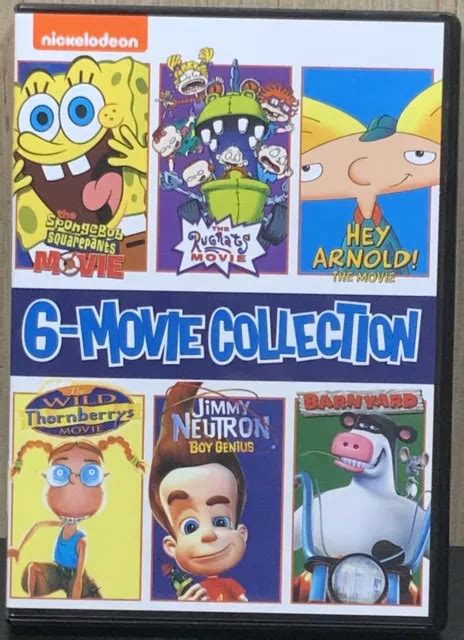 Nickelodeon 6 Movie Collection Spongebob Rugrats Hey Arnold Wild