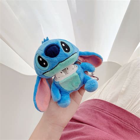 Plush Stitch Airpods Case with Keychain for Airpod 1 Airpod | Etsy