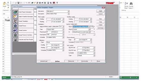 trane trace user manual