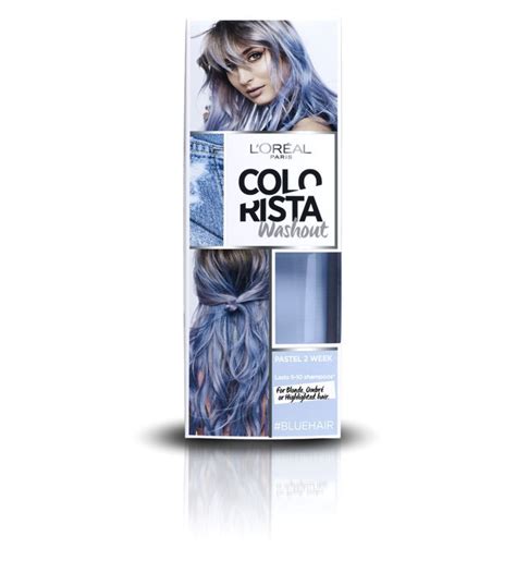 In salon only 5 mn. L'Oreal Paris Colorista Washout Blue Hair | Permanent hair ...