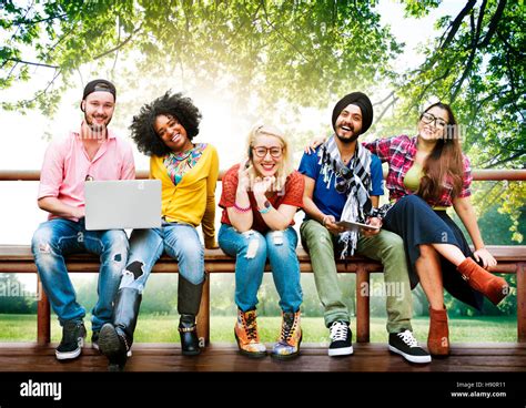 Diversity Teenagers Friends Friendship Team Concept Stock Photo Alamy