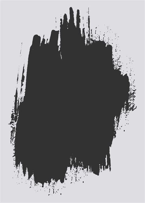 Black Color Paint Brush Stroke Shape 16128420 Vector Art At Vecteezy