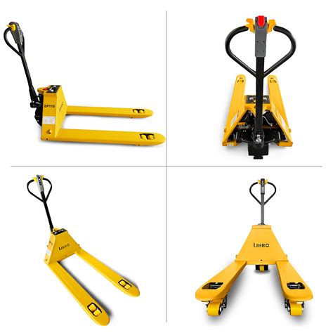 Push pallet jack forks into. 1.5T/3300LBS Electric Pallet Jack Warehouse Lithium ...