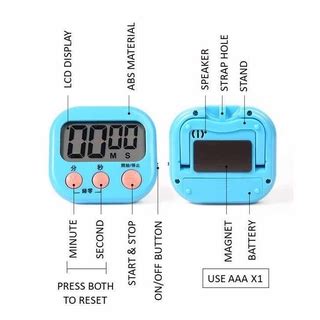 Jam randik & pemasayang mudah untuk menggunakan jam randik ini adalah jam randik aplikasi dan pemasa dan undur dan jarak masa. LCD Digital Kitchen Timer Cooking Baking Oven Timer Loud ...