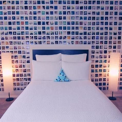 Either way, mixing and matching different print sizes can keep things from becoming too uniform. Full an empty wall with Polaroids ☺️ | Dream rooms ...