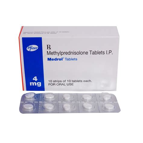 Methylprednisolone Medrol 4 Mg Tablet