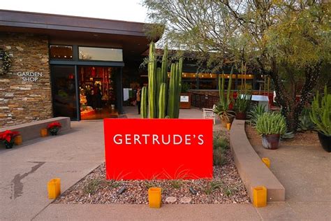 Desert botanical garden, 1201 n. Gertrude's Restaurant at the Phoenix Botanical Gardens ...