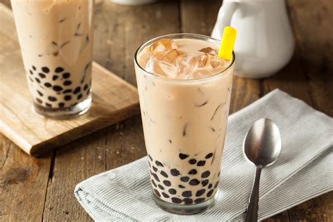 A delicious bubble tea recipe made with black tea, chewy tapioca balls, and topped with a decadent cream froth. Classic Bubble Tea Recipe recipe | Epicurious.com
