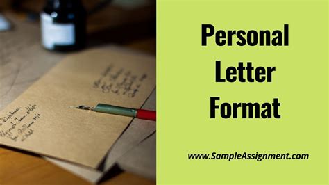 Personal Letter Format Types Of Personal Letter With Examples