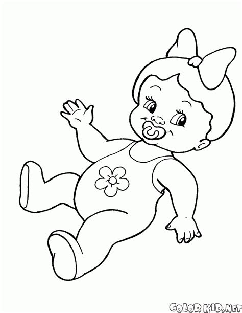 The berenstain bears and the summer job. Coloring page - Doll with pacifier