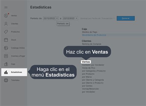 Estadísticas Informe De Ventas Por Producto