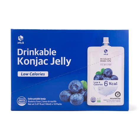 Weee Jelly B Drinkable Konjac Jelly Blueberry Flavor
