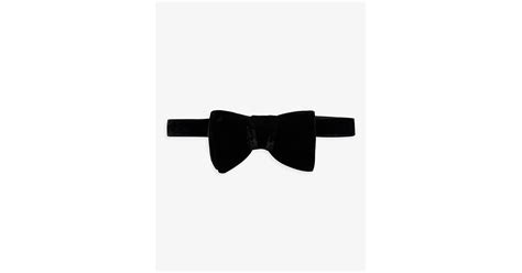 Tom Ford Pre Tied Velvet Texture Woven Bow Tie In Black For Men Lyst