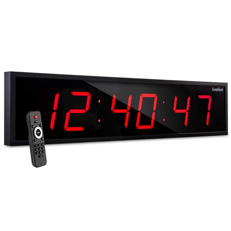 Ivation Huge 72 Inch Large Big Oversized Digital Led Clock With