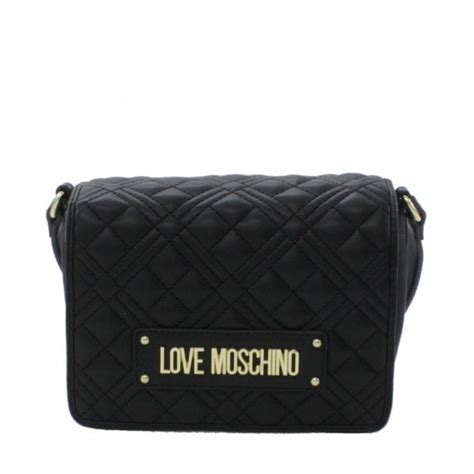 Love Moschino Quilted Small Black Crossbody Womens From Pilot Uk