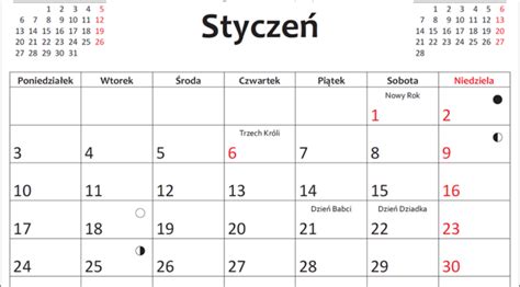 Kalendarz Do Druku Plik Pdf Oraz Inne Formaty R Wnie Do Edycji