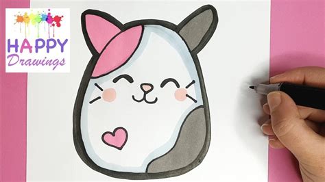 How To Draw A Super Cute Kitten Easy Squishy Mallow Cat