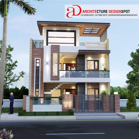 Duplex Exterior Design Of House