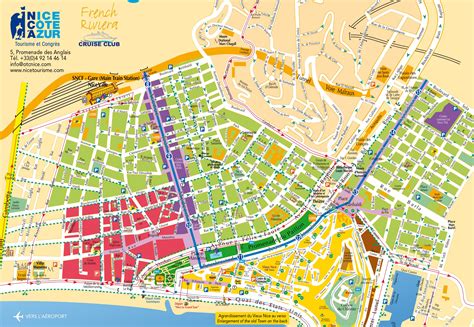 Map Of Nice Detailed Map Of Nice Provence Alpes Côte Dazur France