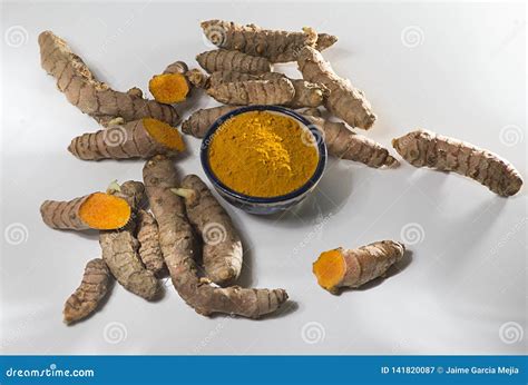 Curcuma Longa Oriental Spices Low In Cholesterol Stock Image Image Of