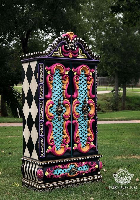 This Is Crazy Over The Top Fun Paintedfurniture Funky Painted