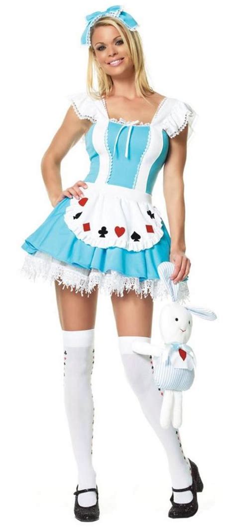 Adult Ladies Uk 12 14 Sexy Alice In Wonderland Fancy Dress Costume Large Buy Online