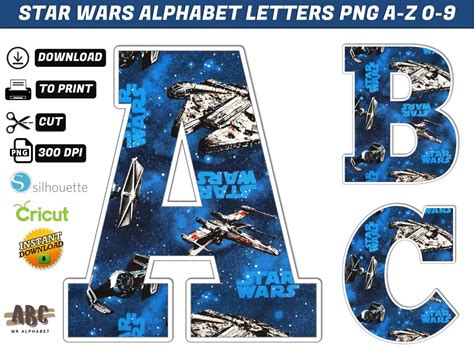 Star Wars Alphabet Letters Png 4 Mr Alphabets