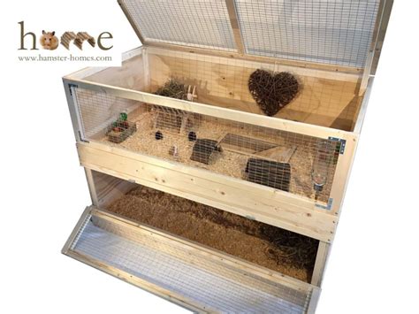 Two Tier Stackable Guinea Pig Cage High Quality Made In The Uk