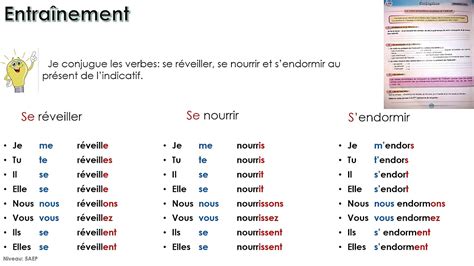 Conjugaison 5aep Les Verbes Pronominaux Au Présent De Lindicatif