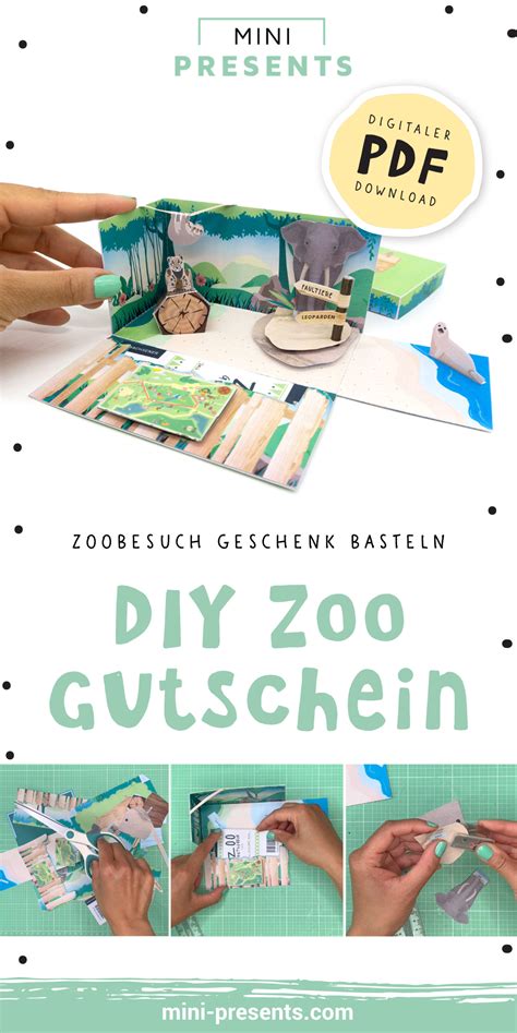 Mini Presents Zoo Gutschein Zoogutschein Tierpark Geschenkbox