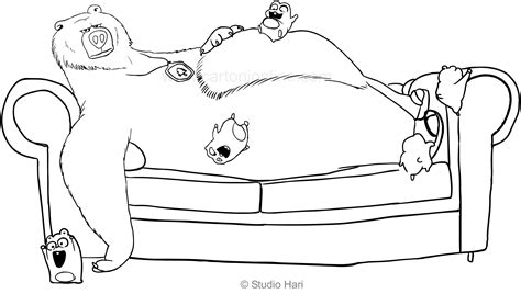 As well you could use them as kids party favors. Grizzy and the Lemming on the sofa coloring page