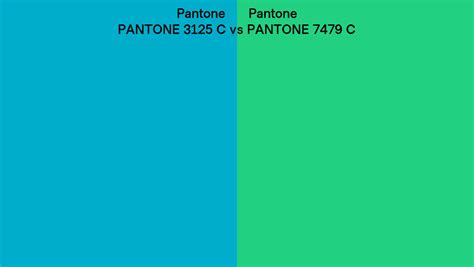 Pantone 3125 C Vs Pantone 7479 C Side By Side Comparison