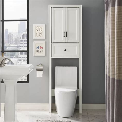 For your information, over the commode cabinet is a piece of simple furniture that can serve this purpose and relieve you of your clumsier toilet decorations. Jesse 22" W x 72" H Over the Toilet Storage | Toilet ...