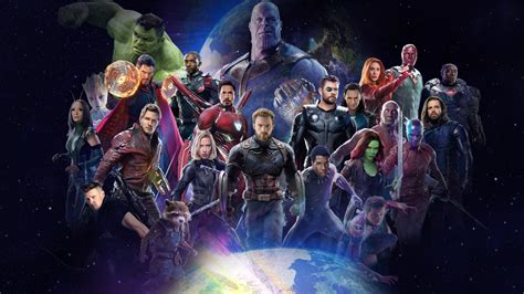 Avengers Infinity War 2018 All Characters Poster Wallpaperhd Movies