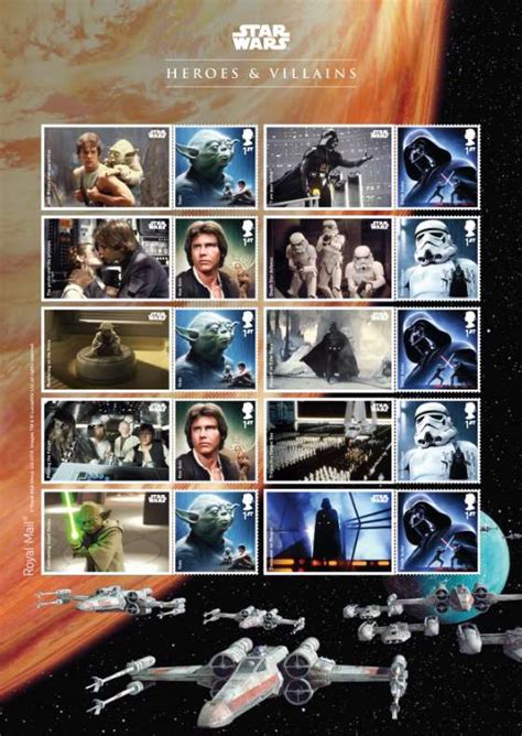 Star Wars The Force Aawakens Stamp Issue 20 October 2015 Norvic