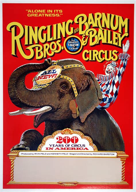 Ringling Bros Barnum And Bailey Circus Original Vintage Etsy