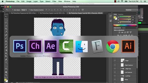 Adobe Character Animator How To Make A Puppet From A Template Youtube