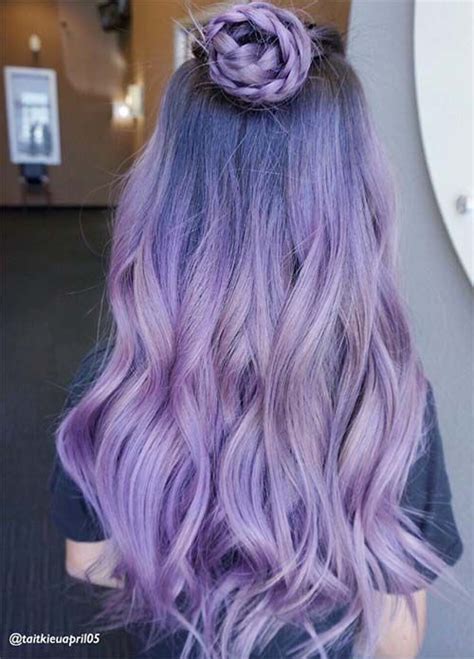 50 Lovely Purple And Lavender Hair Colors In Balayage And