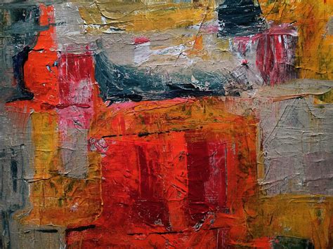 Free Images Painting Modern Art Red Acrylic Paint Orange Yellow