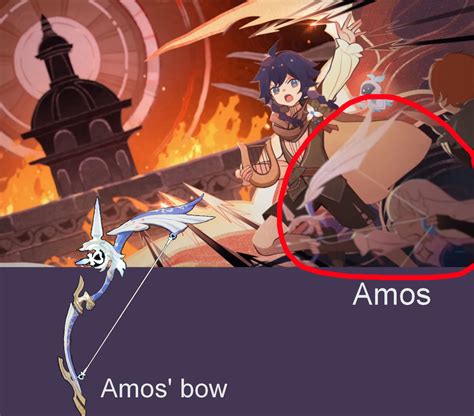An Anime Character Is Shown With The Caption That Says Amoss Bow