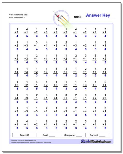 First Grade Math Facts Printable Worksheets Lexias Blog