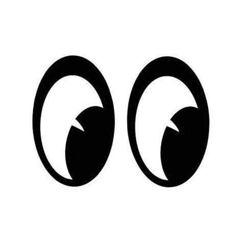 Mooneyes Stickers Moon Eyes Pair In 2020 Eye Stickers Art Drawings